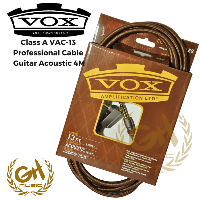 Vox Class A VAC-13 Professional Cable Guitar Acoustic 4M | GH Music Store