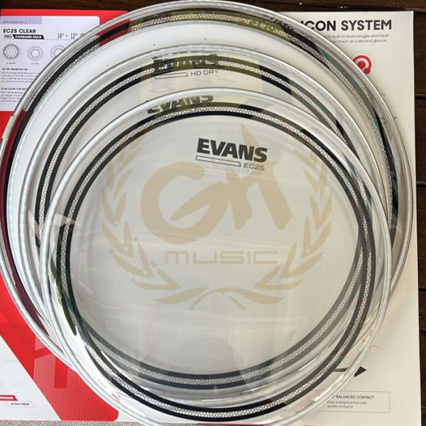 Evans Pack EC2S Clear Standard + 14" HDD EPP-EC2SHDD-S - Drum Head - Image 2