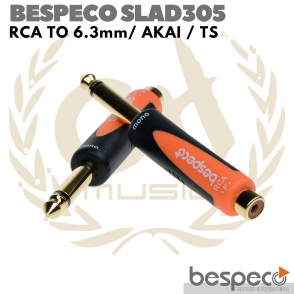 BESPECO SLAD305 RCA TO 6.3mm / AKAI / TS CONVERTER | ADAPTER 6.5mm - Image 2