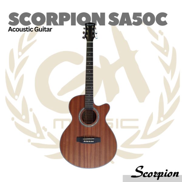 Scorpion SA50C Acoustic Guitar - Gitar Akustik