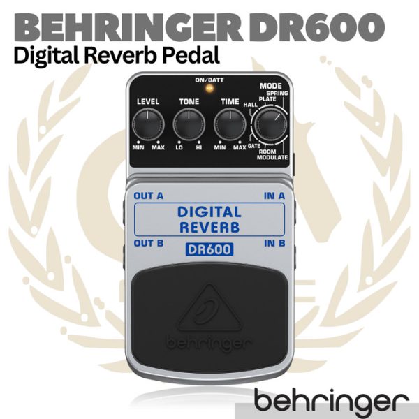 BEHRINGER DR600 Digital Stereo Reverb Pedal Effect | Efek Gitar