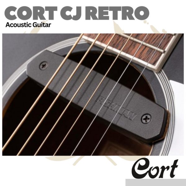 Cort CJ-Retro Jumbo Acoustic Guitar w/Gig Bag - Gitar Akustik - Image 2