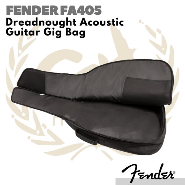 Fender FA405 Dreadnought Acoustic Guitar Gig Bag | Tas Gitar Akustik - Image 2