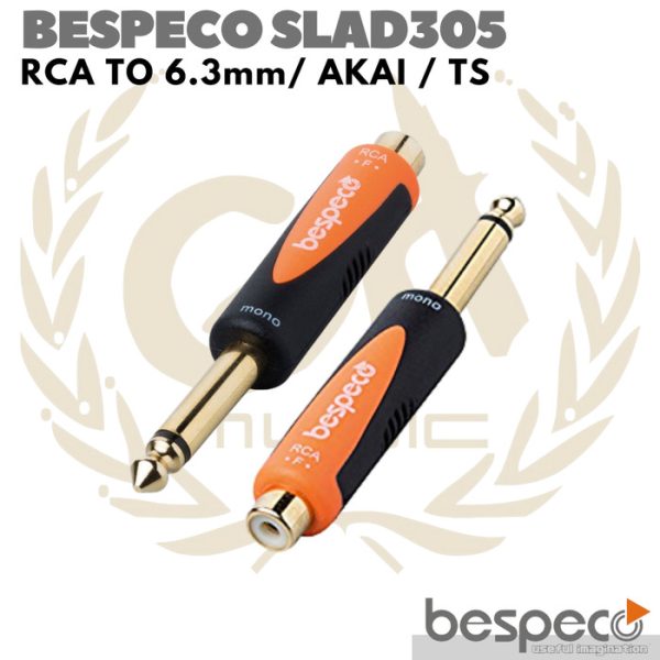 BESPECO SLAD305 RCA TO 6.3mm / AKAI / TS CONVERTER | ADAPTER 6.5mm