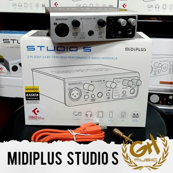 MIDIPLUS STUDIO S SOUNDCARD utk Mic Microphone RECORDING ZOOM GAMING - Image 2