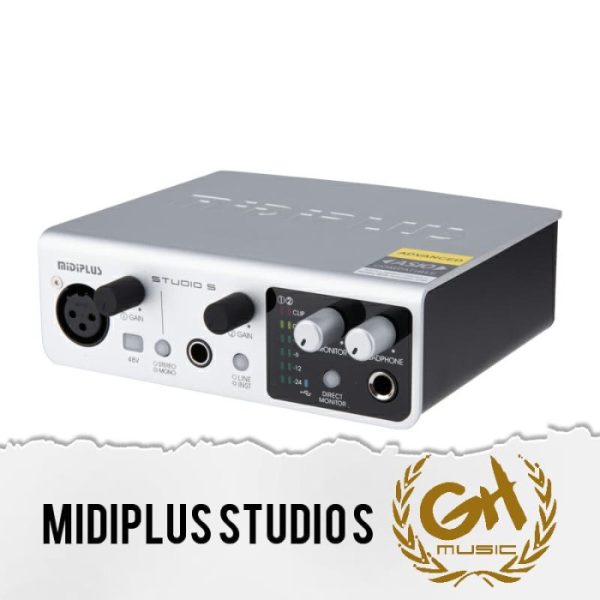 MIDIPLUS STUDIO S SOUNDCARD utk Mic Microphone RECORDING ZOOM GAMING - Image 3