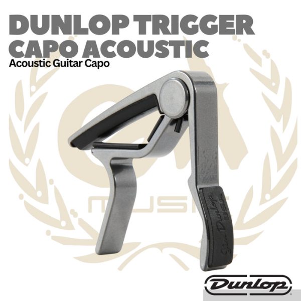 JIM DUNLOP 83CS TRIGGER CAPO ACOUSTIC CURVED SMOKE - Kapo Gitar - Image 3