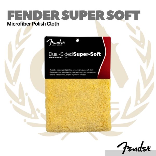 Fender Super Soft Microfiber Polish cloth - Kain Pembersih Instrumen