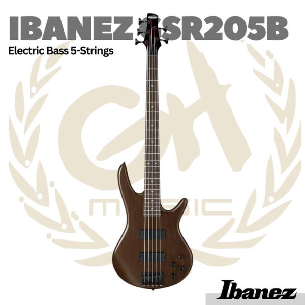 Ibanez GSR205B-WNF 5-String Electric Bass Guitar - Bass Elektrik 5 Senar