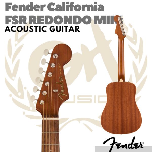 Fender FSR California Redondo Mini Guitar Free Softcase Gitar Akustik - Image 4