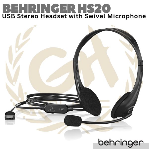 BEHRINGER HS20 Stereo USB Headset With Microphone | Headphone