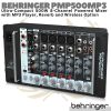 BEHRINGER EUROPOWER PMP500MP3 8 channel 500W Powered Audio Mixer