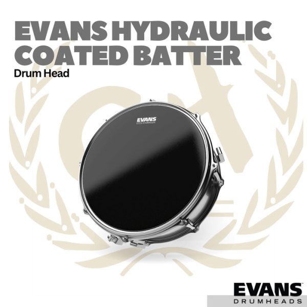 Evans Hydraulic Black Coated Snare Batter Drum Head - Membran Head - Image 2