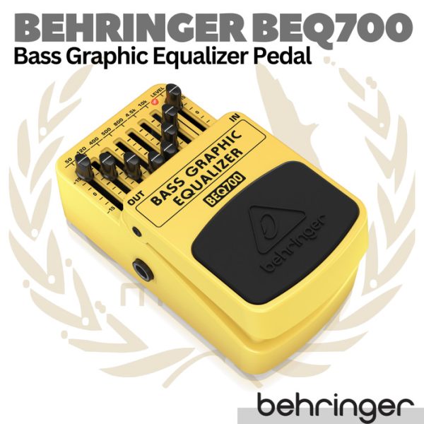 BEHRINGER BEQ700 Master of Tone | Bass Graphic 7 Band Equalizer Pedal - Image 2