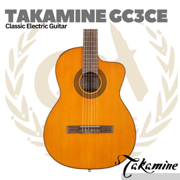 Takamine GC3CE Acoustic Electric Classical Guitar - Gitar Klasik Nylon - Image 2