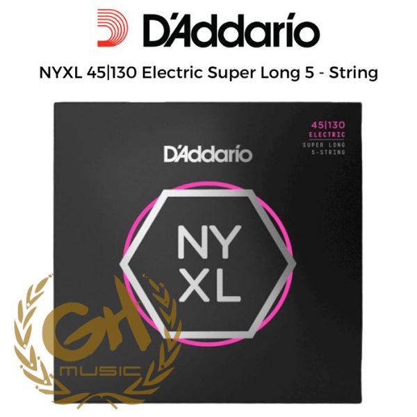 D'Addario NYXL 45|130 Electric Super Long 5 - String