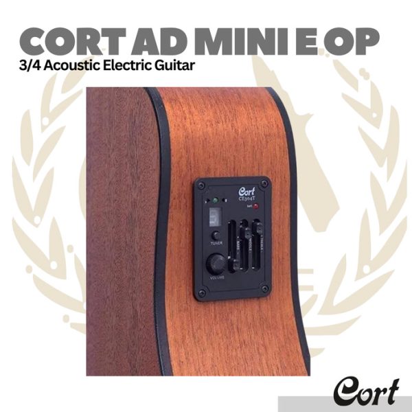 Cort AD Mini ME Mahogany Acoustic Guitar - Gitar Akustik - Image 2