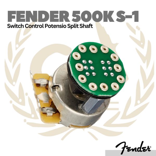 Fender 500K S-1 Switch Control Pot Split Shaft - Potensio Gitar Bass - Image 2