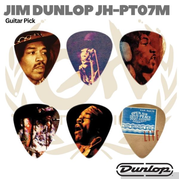 Jim Dunlop Jimi Hendrix Pick Tin Hear My Music - Pik Gitar Bass isi 12 - Image 3