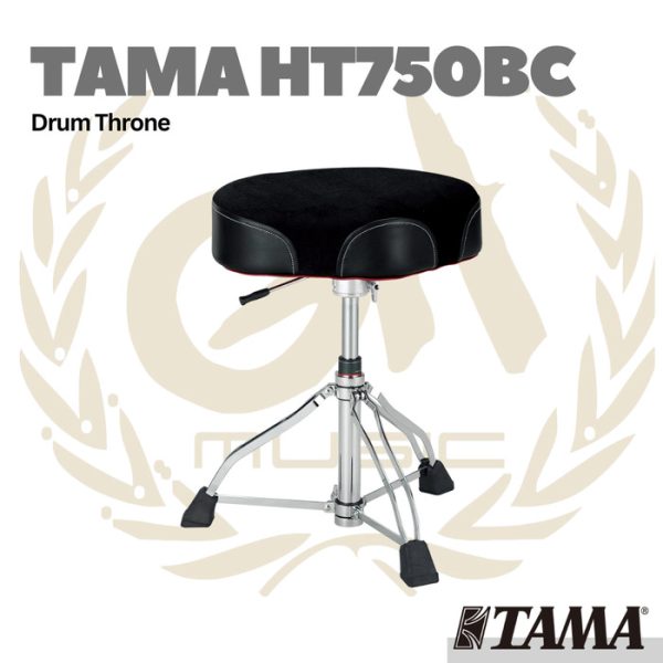 TAMA HT750 Ergo-Rider Hydraulix Cloth Top Drum Throne - Kursi Drum