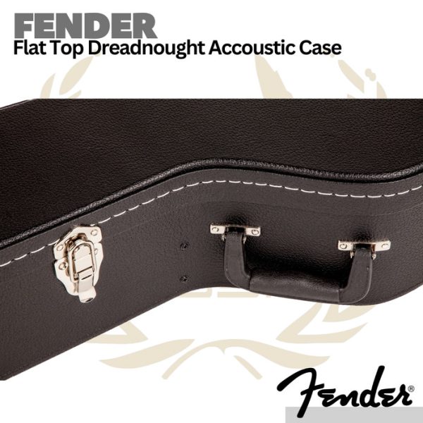 Fender Flat-Top Dreadnought Acoustic Guitar Case - Hardcase Gitar - Image 3