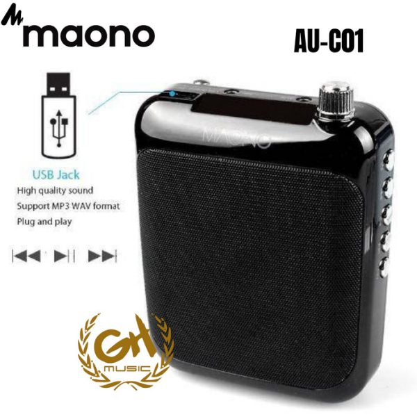 Maono AU-C01 Portable Rechargeable Voice Amplifier with FM Radio - Image 4