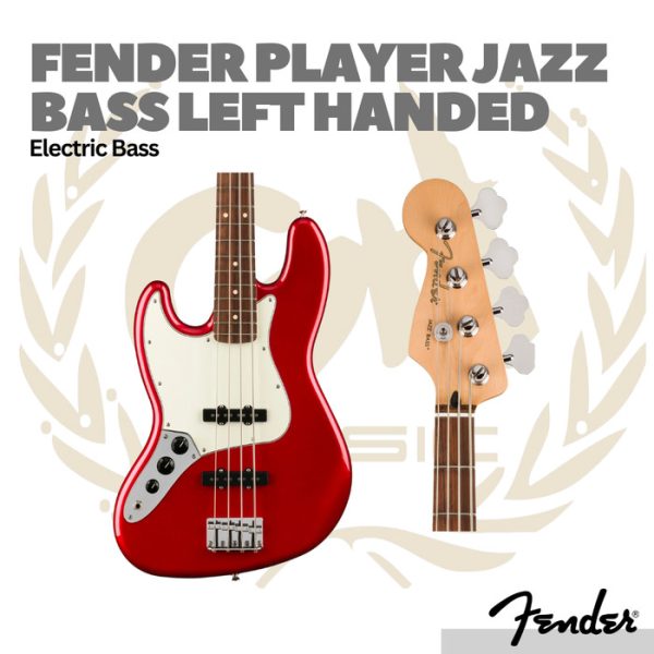 Fender Player Jazz Bass Left-Handed Bass Pau Ferro FB - Bass Elektrik - Image 4