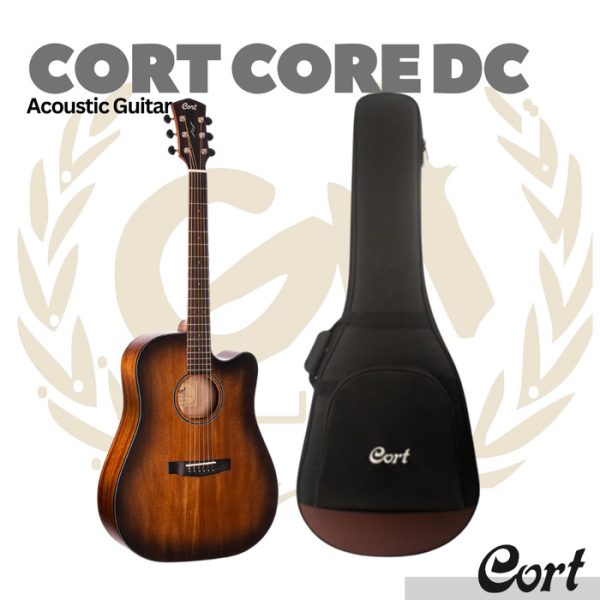 Cort Core DC Mahogany Acoustic Guitar - Gitar Akustik