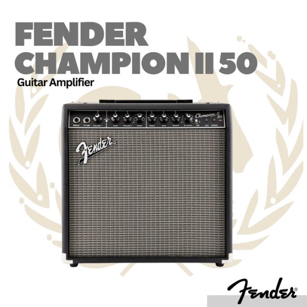 Fender Champion II 50 Guitar Combo Amplifier - Ampli Gitar