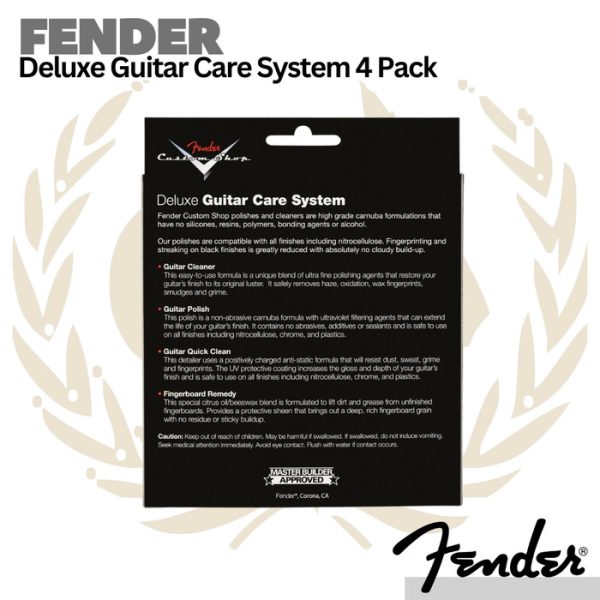 Fender Custom Shop Deluxe Guitar Care System 4 Pack - Pembersih Gitar - Image 3