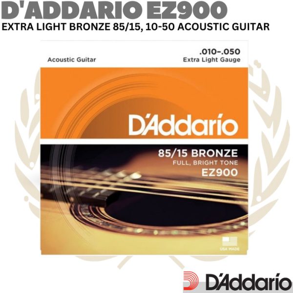 D'ADDARIO EZ900 Extra Light 10-50 Acoustic | Senar Gitar Akustik