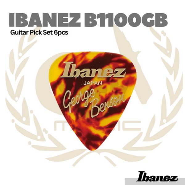 Ibanez B1100GB George Benson Guitar Pick Set 6pcs - Pick Gitar