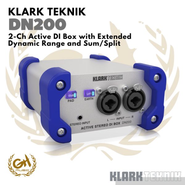 KLARK TEKNIK DN200 V2 Active DI Box with Extended Dynamic Range Aktif - Image 3