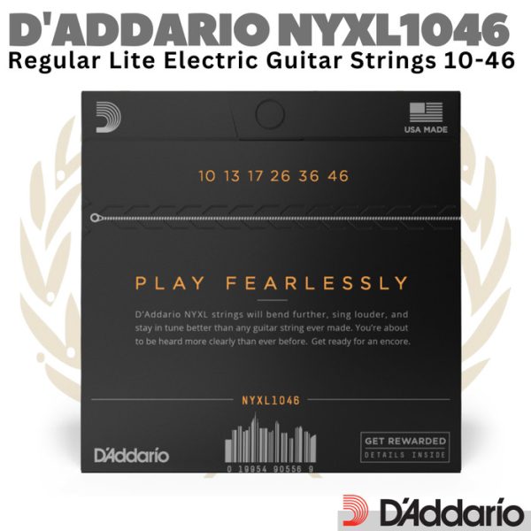 D'ADDARIO NYXL 1046 Regular Lite Electric Guitar Strings 10-46 | Senar - Image 2