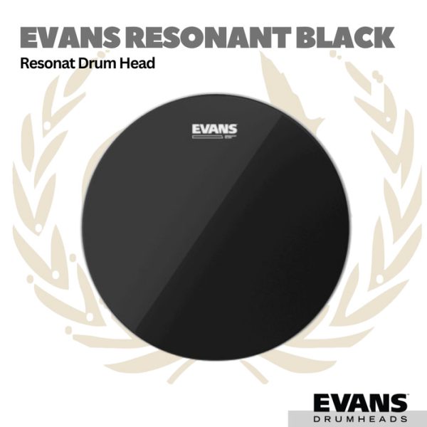 Evans Resonant Black - Membran Resonan Drum