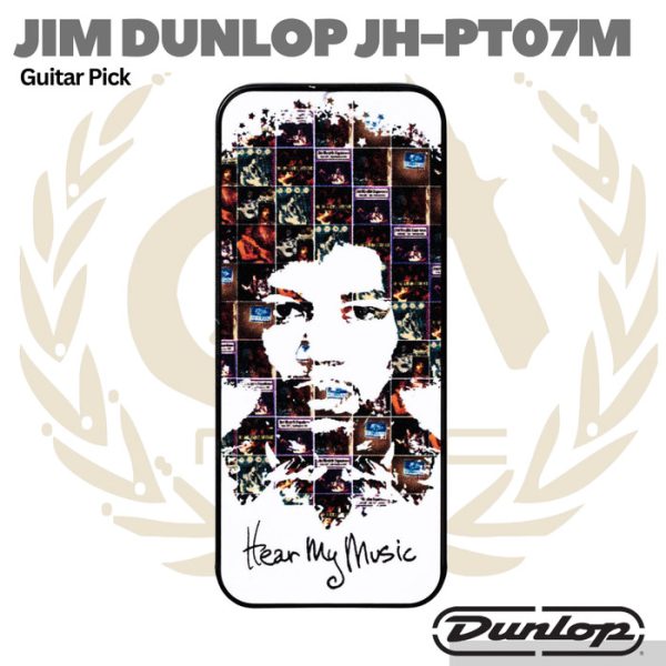 Jim Dunlop Jimi Hendrix Pick Tin Hear My Music - Pik Gitar Bass isi 12 - Image 2