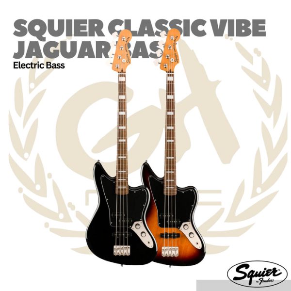 Squier Classic Vibe Jaguar Bass Guitar Laurel FB - Bass Elektrik