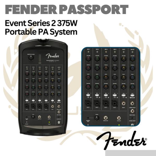 Fender Passport Event Series 2 375W Portable PA System - Speaker Mixer - Image 2