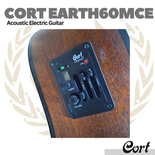 Cort Earth 60 MCE Acoustic Electric Guitar - Gitar Akustik Elektrik - Image 3