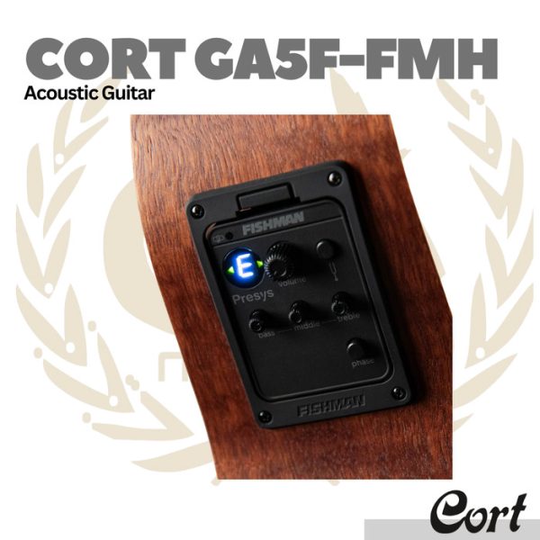 Cort Grand Regal GA5F-FMH Acoustic Guitar - Gitar Akustik - Image 3