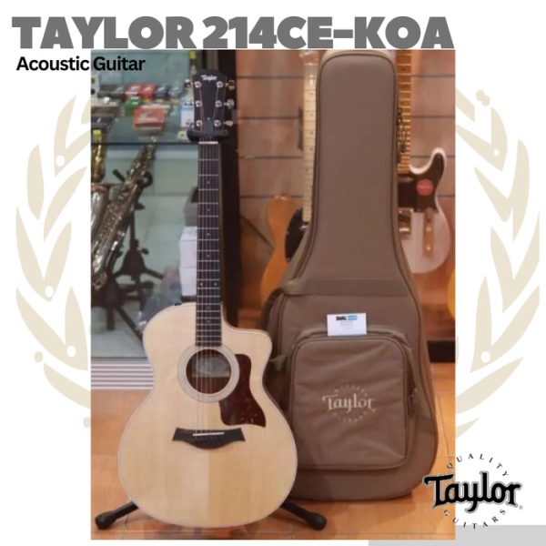 Taylor 214ce-K Koa Grand Auditorium Acoustic Guitar - Gitar Akustik - Image 3