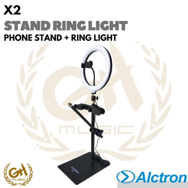 ALCTRON X2 RING LIGHT STAND, PHONE STAND + RING LIGHT - Image 3