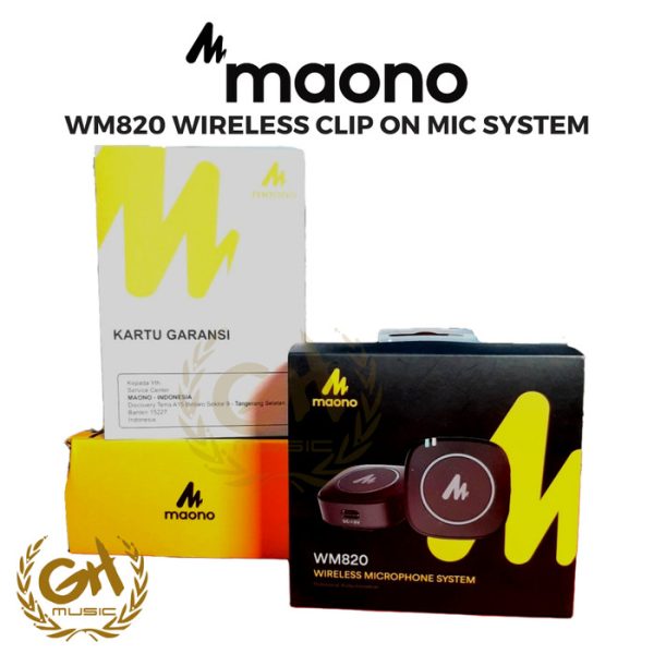 MAONO WM820 WIRELESS CLIP ON MIC SYSTEM - Image 3