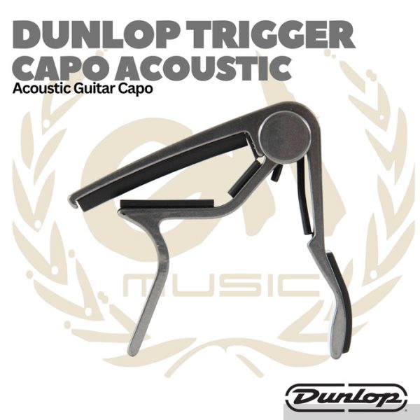 JIM DUNLOP 83CS TRIGGER CAPO ACOUSTIC CURVED SMOKE - Kapo Gitar