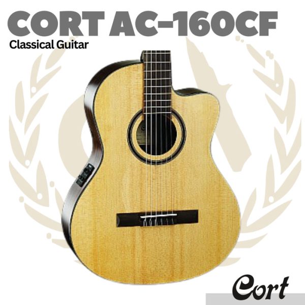 Cort AC-160CF Classical Acoustic Guitar - Gitar Klasik Nylon AC160 - Image 2