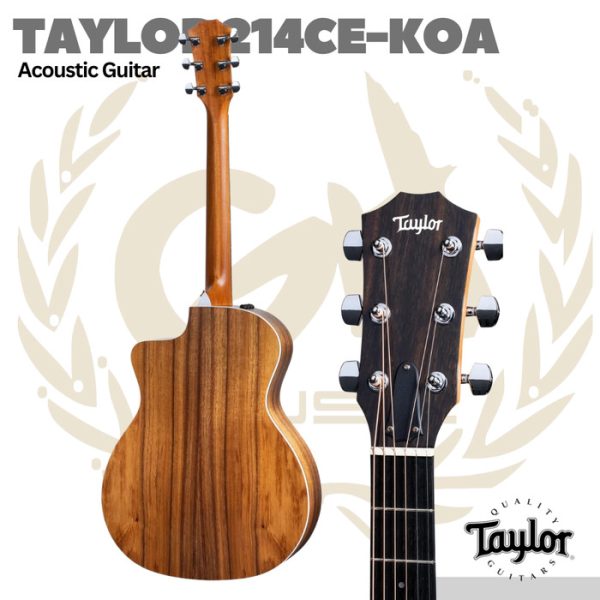 Taylor 214ce-K Koa Grand Auditorium Acoustic Guitar - Gitar Akustik - Image 2