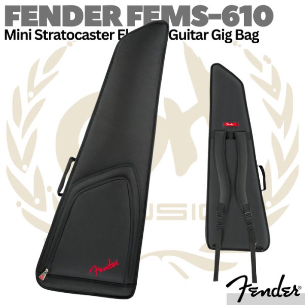 Fender FEMS610 Mini Stratocaster Electric Guitar Gig Bag | Tas Gitar