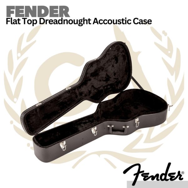 Fender Flat-Top Dreadnought Acoustic Guitar Case - Hardcase Gitar - Image 2