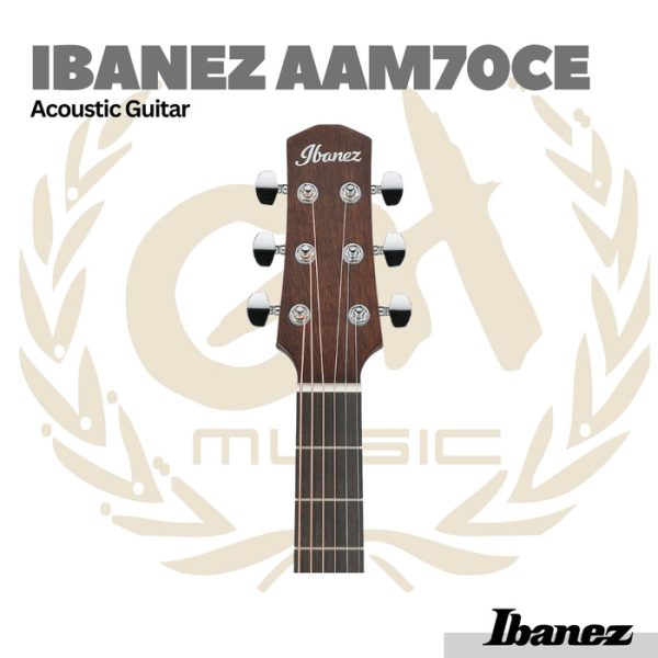 Ibanez AAM70CE Acoustic Guitar w/Gloss Top - Gitar Akustik - Image 4