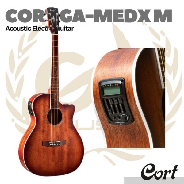 Cort GA-MEDX M Acoustic Electric Guitar - Gitar Akustik Elektrik GAMEDX-M